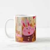 Der Kampf der Tiere im Herbstwald Kaffeetasse (Links)