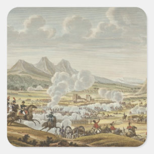 Der Kampf des Bergs Tabor, 27 Ventose, Jahr 7 (17 Quadratischer Aufkleber
