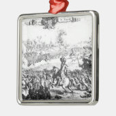Der Kampf des Boyne, am 1. Juli 1690 Silbernes Ornament (Links)