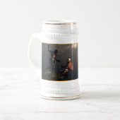 Der Kampf des Ritters Templar Bierglas (Vorderseite Links)