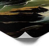 Der Kampf des Schiffes durch die Wavy Seas Poster (Ecke)