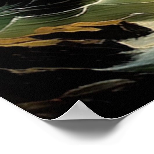 Der Kampf des Schiffes durch die Wavy Seas Poster (Ecke)