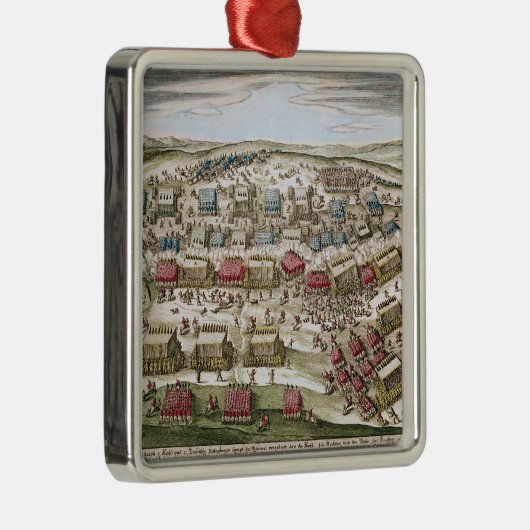 Der Kampf des weißen Berges, am 8. November 1620 Silbernes Ornament (Rechts)