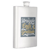 Der Kampf endet, wenn die Dankbarkeit beginnt Flachmann (Rechts)