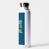 Der Kampf endet, wenn die Dankbarkeit beginnt Trinkflasche (Links)
