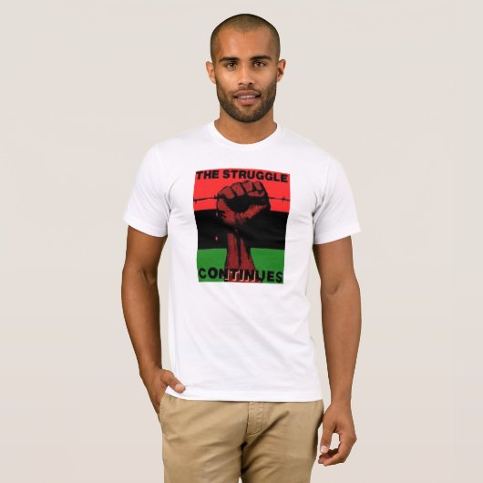 Der Kampf fährt… fort T-Shirt (Vorne ganz)