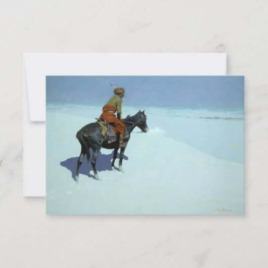 Der Kampf, Freunde oder Feinde von Frederic Reming Dankeskarte (Vorderseite)