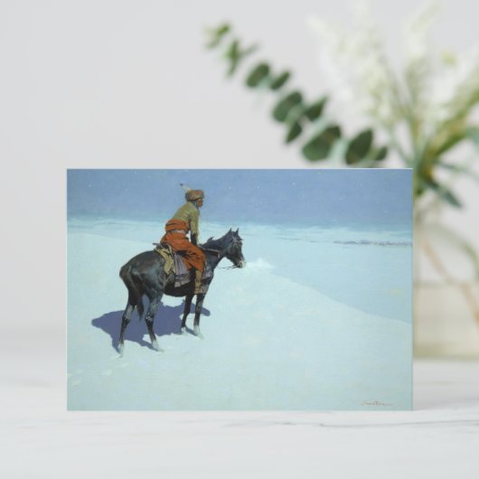 Der Kampf, Freunde oder Feinde von Frederic Reming Dankeskarte (Stehend Vorderseite)