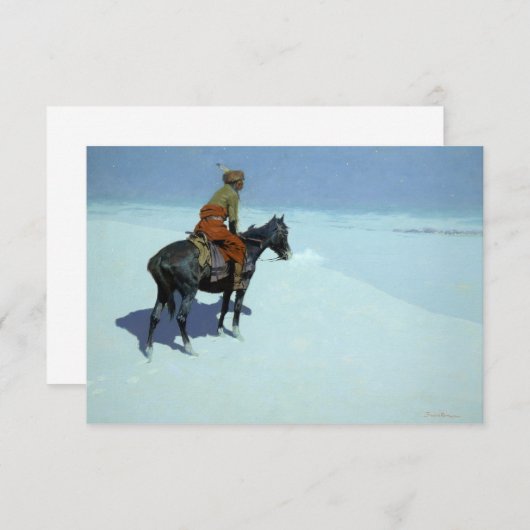 Der Kampf, Freunde oder Feinde von Frederic Reming Dankeskarte (Vorne/Hinten)