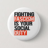 Der Kampf gegen den Faschismus ist Ihre Pflicht Button (Vorderseite)