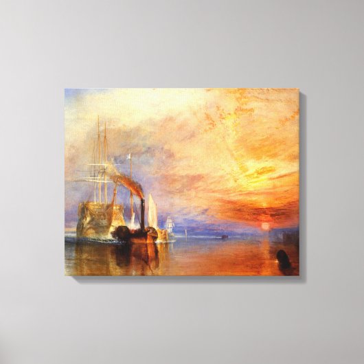 Der Kampf gegen den Temeraire Leinwanddruck (Vorderseite)