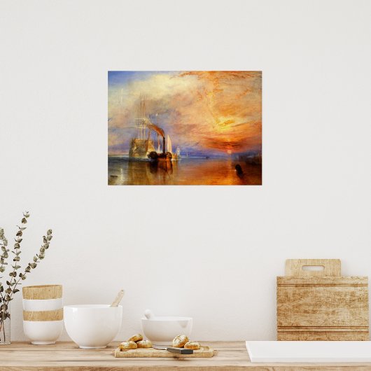 Der Kampf gegen den Temeraire Poster (Küche)