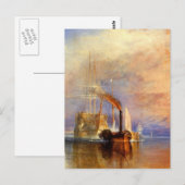 Der Kampf gegen den Temeraire Postkarte (Vorne/Hinten)