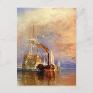 Der Kampf gegen den Temeraire Postkarte