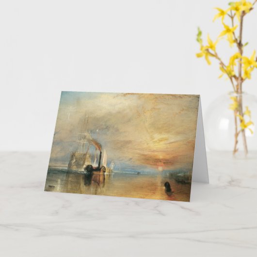 Der Kampf gegen den Temeraire von Joseph Turner, M Karte (Gelbe Blume)
