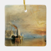 Der Kampf gegen den Temeraire von Joseph Turner, M Keramikornament (Vorderseite)
