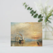 Der Kampf gegen den Temeraire von Joseph Turner, M Postkarte (Stehend Vorderseite)