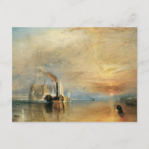Der Kampf gegen den Temeraire von Joseph Turner, M Postkarte