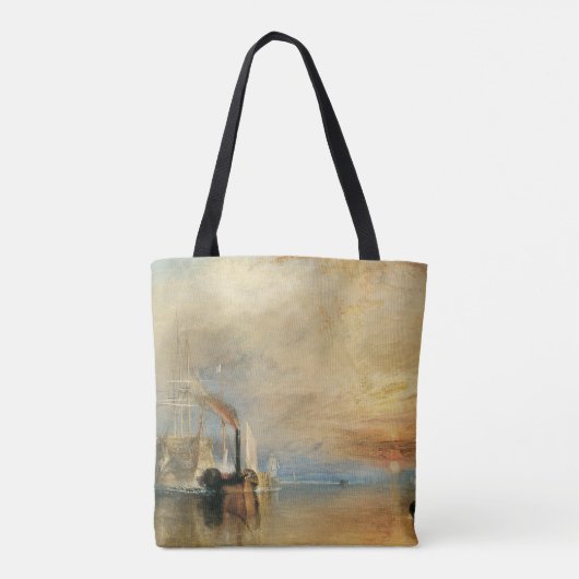 Der Kampf gegen den Temeraire von Joseph Turner, M Tasche (Rückseite)