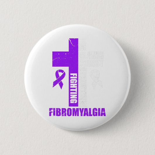 Der Kampf gegen Fibro Christlich bekämpft Not Button (Vorderseite)