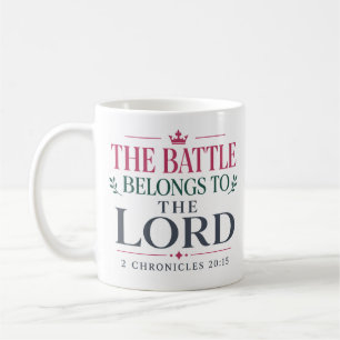 Der Kampf gehört dem Herrn Biblische Grundlage Kaffeetasse