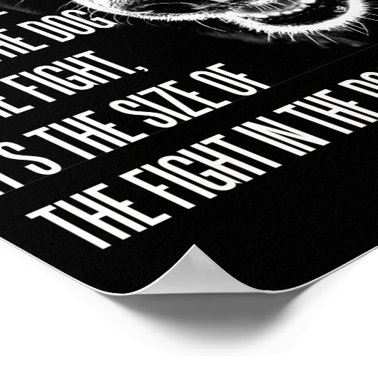 Der Kampf im Dog Poster (Ecke)