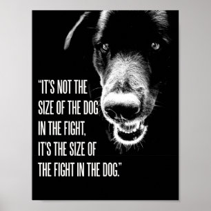Der Kampf im Dog Poster