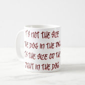 Der Kampf im Hund Kaffeetasse (Vorderseite Links)