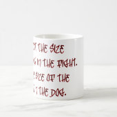 Der Kampf im Hund Kaffeetasse (Mittel)