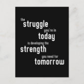 Der Kampf, in dem Sie sich heute befinden, entwick Postkarte (Vorderseite)