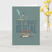 Der Kampf ist echte STRASSENRUNNER™ & Wile E. Coyo Karte (Gelbe Blume)