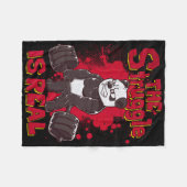 Der Kampf ist echter Panda Shirt Fitness Gym Bodyb Fleecedecke (Vorderseite (Horizontal))