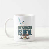 Der Kampf ist echter STRASSENRUNNER™ & Wile E. Coy Kaffeetasse (Links)