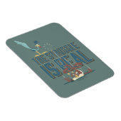 Der Kampf ist echter STRASSENRUNNER™ & Wile E. Coy Magnet (Rechte Seite)