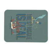 Der Kampf ist echter STRASSENRUNNER™ & Wile E. Coy Magnet (Horizontal)