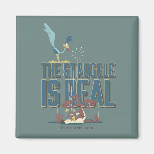 Der Kampf ist echter STRASSENRUNNER™ & Wile E. Coy Magnet (Vorne)