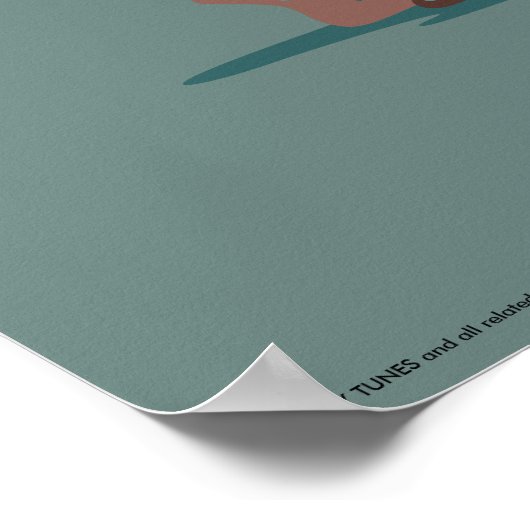 Der Kampf ist echter STRASSENRUNNER™ & Wile E. Coy Poster (Ecke)