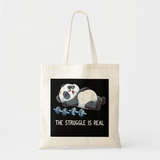 Der Kampf ist echtes Panda-Weisheit Tragetasche (Vorne)