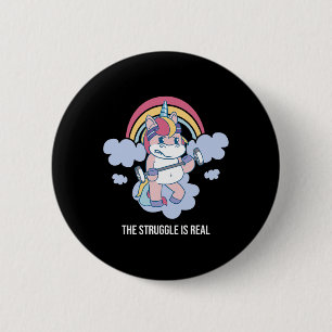 Der Kampf ist ein echter Power für weibliche Girls Button