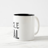 Der Kampf ist ein echter schwarzer Rim Zweifarbige Tasse (VorderseiteRechts)