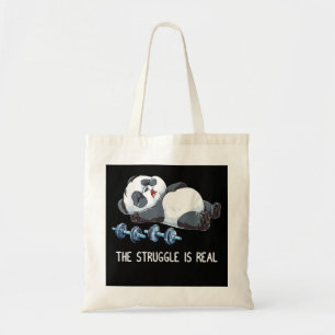 Der Kampf ist ein echtes Panda-Weisheit Tragetasche