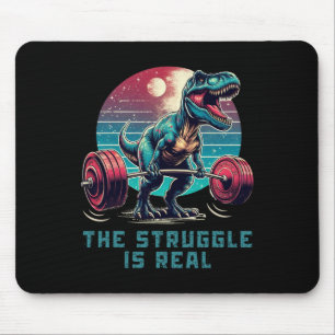 Der Kampf ist ein wirklich lustiges T-Rex Gym Work Mousepad