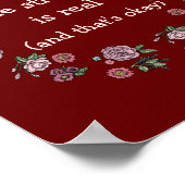 Der Kampf ist eine echte Poster-Print-Wand-Dekorat Poster (Ecke)