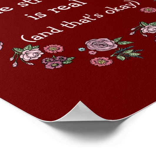 Der Kampf ist eine echte Poster-Print-Wand-Dekorat Poster (Ecke)