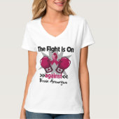 Der Kampf ist eingeschaltet gegen Gehirn-Aneurysma T-Shirt (Vorderseite)