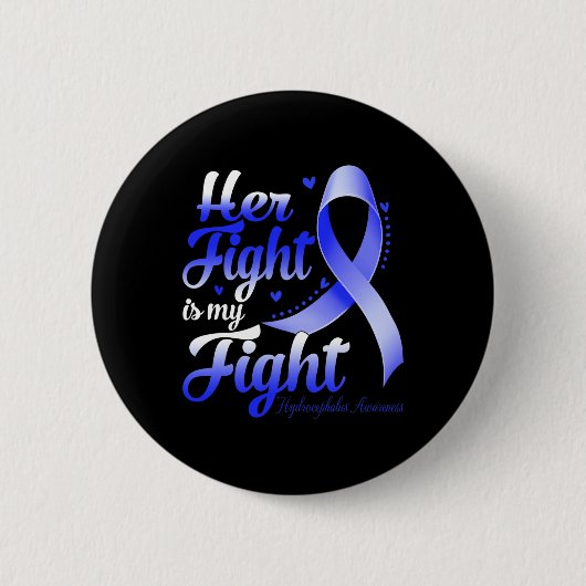 Der Kampf ist mein Kampf gegen den Hydrocephalus, Button (Vorderseite)
