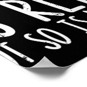 Der Kampf ist real, aber mein Gott Jesus glaubt Ch Poster (Ecke)