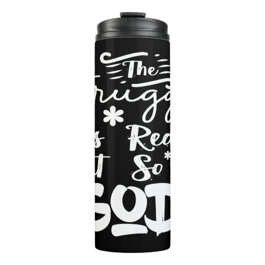 Der Kampf ist real Thermosbecher (Vorderseite)