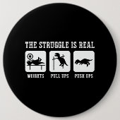 Der Kampf ist reale Gewichtung ziehen Ups Push Ups Button (Vorderseite)