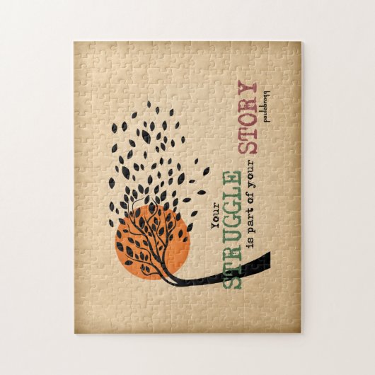 Der Kampf ist Teil Ihrer Geschichte: Erholung Puzzle (Vertikal)